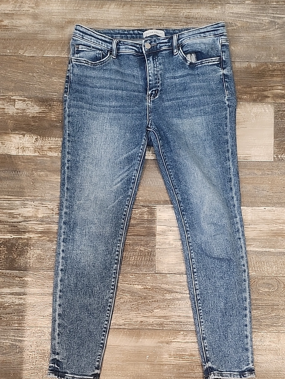 Women's Mid-Rise Blue Skinny Jeans